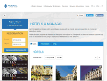 Tablet Screenshot of monaco-hotel.com